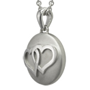 Entwined Hearts Cremation Ash Pendant