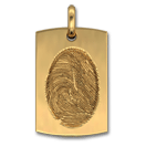 Military-Style Dog Tag Vertical
