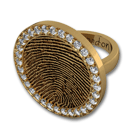 Circle Ring with Gemstone Bezel
