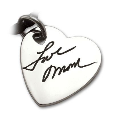 Large Heart with Handwriting from Mother